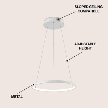 Brice Modern Contemporary Iron Integrated LED Pendant